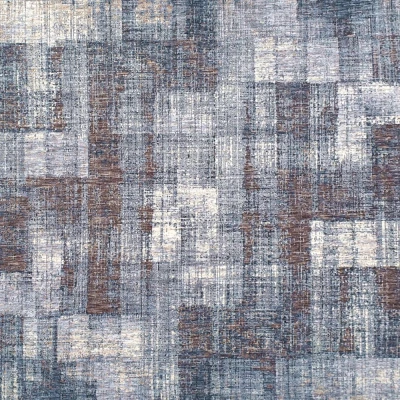 Stück Teppich 120x170 cm FRANCO - blau / weiß