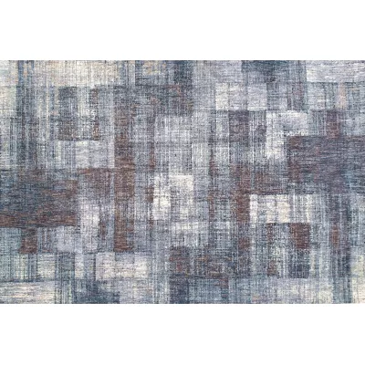 Stück Teppich 120x170 cm FRANCO - blau / weiß