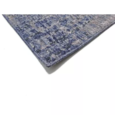 Stück Teppich 140x190 cm FRANCO mit Ornamenten - blau/weiß