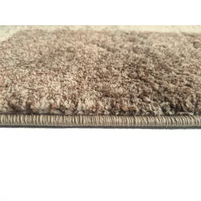 Stück Teppich 140x190 cm DEMIAN mit Patchworkmuster - braun / beige