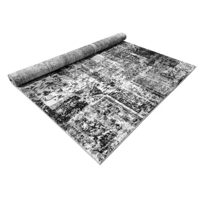 Teppich 140x190 cm DEMIAN - grau/weiß