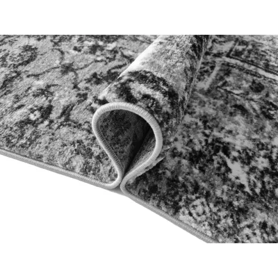 Teppich 140x190 cm DEMIAN - grau/weiß