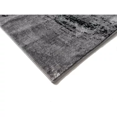 Abstrakter Stückteppich 160x220 cm DEMIAN - grau / weiß / schwarz