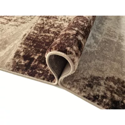 Abstrakter Teppich 240x330 cm DEMIAN - braun / weiß / schwarz