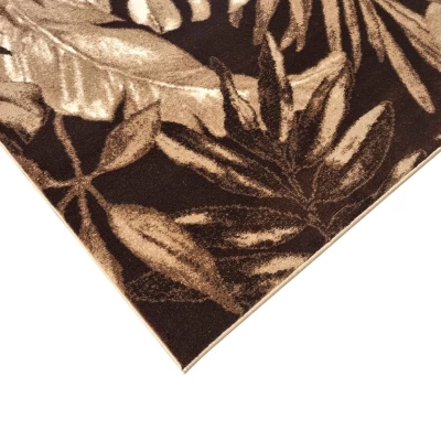 Gemusterter Stückteppich 140x190 cm DEMIAN - braun / beige
