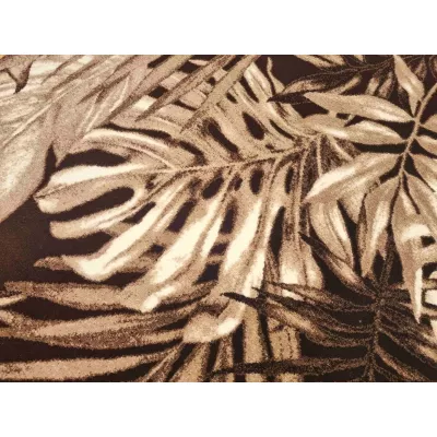 Gemusterter Stückteppich 140x190 cm DEMIAN - braun / beige