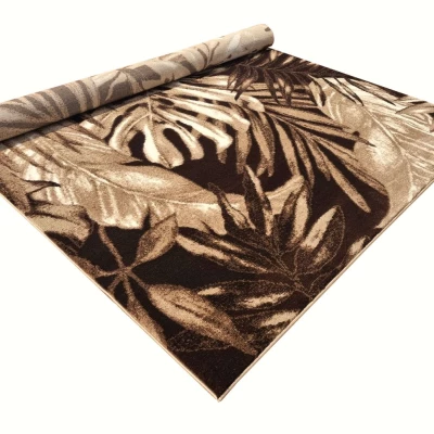 Gemusterter Stückteppich 140x190 cm DEMIAN - braun / beige