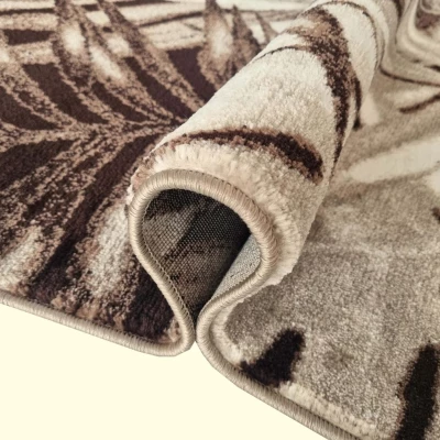 Gemusterter Stückteppich 140x190 cm DEMIAN - braun / beige