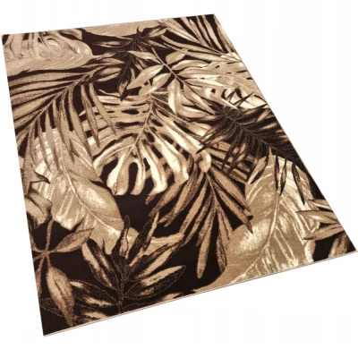 Gemusterter Stückteppich 140x190 cm DEMIAN - braun / beige