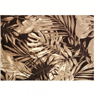 Gemusterter Stückteppich 140x190 cm DEMIAN - braun / beige