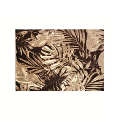 Gemusterter Stückteppich 140x190 cm DEMIAN - braun / beige