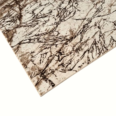 Moderner Stückteppich 160x220 cm DEMIAN - braun / beige / schwarz