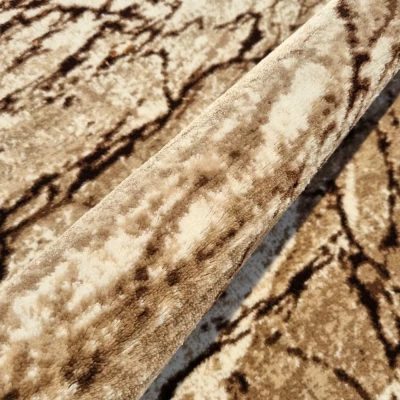 Moderner Stückteppich 160x220 cm DEMIAN - braun / beige / schwarz