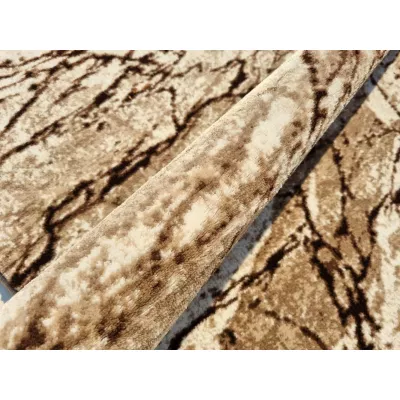 Moderner Stückteppich 160x220 cm DEMIAN - braun / beige / schwarz