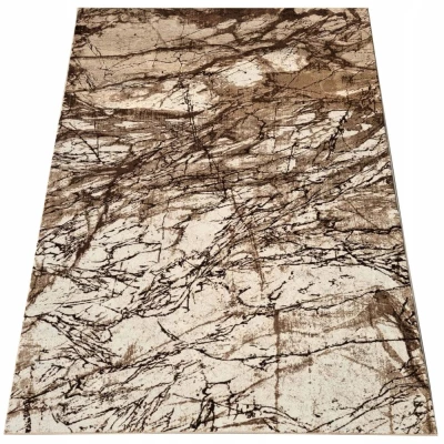 Moderner Stückteppich 160x220 cm DEMIAN - braun / beige / schwarz