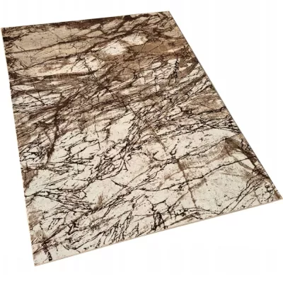 Moderner Stückteppich 160x220 cm DEMIAN - braun / beige / schwarz