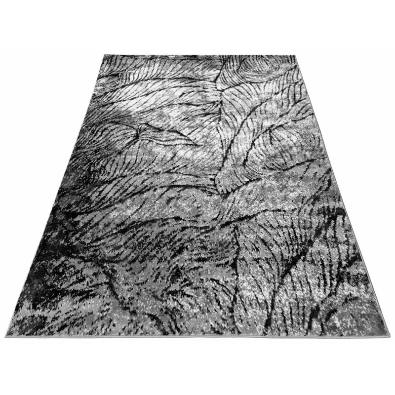 Moderner Stückteppich 200x290 cm DEMIAN - grau/schwarz