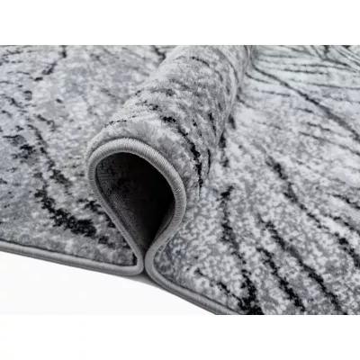 Moderner Stückteppich 200x290 cm DEMIAN - grau/schwarz