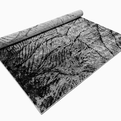 Moderner Stückteppich 200x290 cm DEMIAN - grau/schwarz