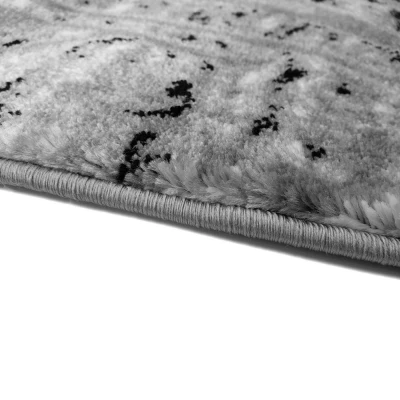 Moderner Stückteppich 200x290 cm DEMIAN - grau / schwarz / weiß