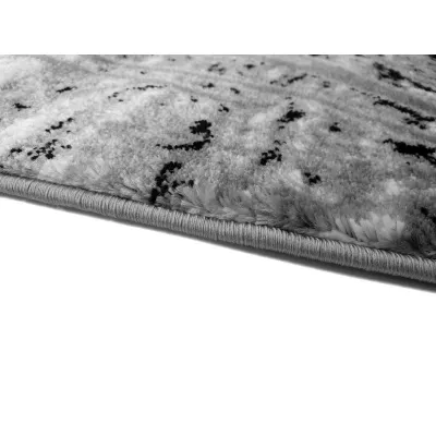 Moderner Stückteppich 200x290 cm DEMIAN - grau / schwarz / weiß
