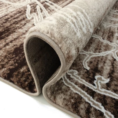Moderner Stückteppich 200x290 cm DEMIAN - beige / braun