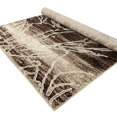 Moderner Stückteppich 160x220 cm DEMIAN - beige / braun