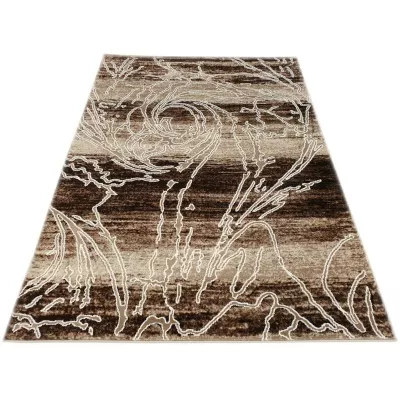Moderner Stückteppich 140x190 cm DEMIAN - beige / braun