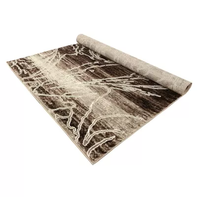 Moderner Stückteppich 140x190 cm DEMIAN - beige / braun