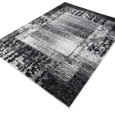 Teppich 200x290 cm DEMIAN - grau / weiß / schwarz