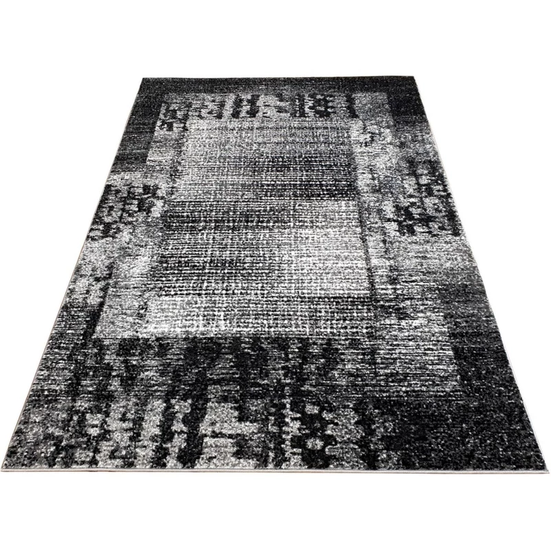 Teppich 200x290 cm DEMIAN - grau / weiß / schwarz