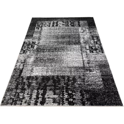 Teppich 200x290 cm DEMIAN - grau / weiß / schwarz