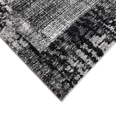 Teppich 200x290 cm DEMIAN - grau / weiß / schwarz