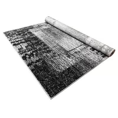 Teppich 200x290 cm DEMIAN - grau / weiß / schwarz