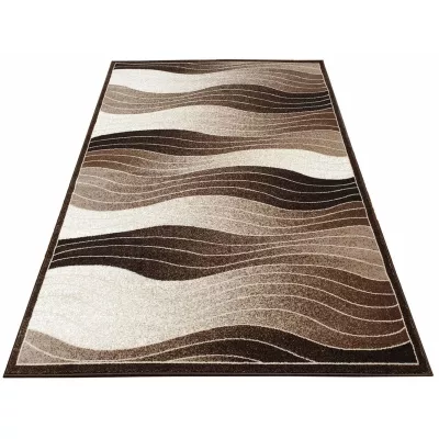 Moderner Stückteppich 200x290 cm DEMIAN - braun / beige