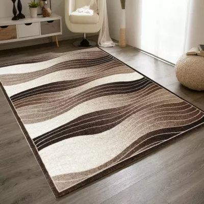Moderner Stückteppich 200x290 cm DEMIAN - braun / beige
