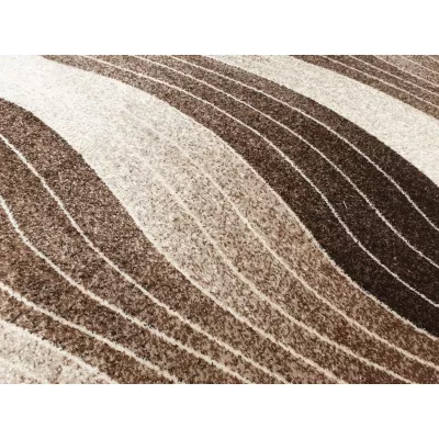 Moderner Stückteppich 140x190 cm DEMIAN - braun / beige