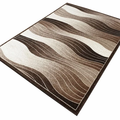Moderner Stückteppich 80x150 cm DEMIAN - braun / beige