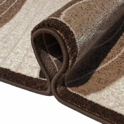 Moderner Stückteppich 80x150 cm DEMIAN - braun / beige