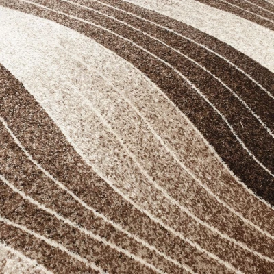 Moderner Stückteppich 80x150 cm DEMIAN - braun / beige