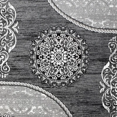 Teppich 200x290 cm DEMIAN mit Ornamenten - grau/weiß
