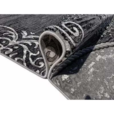 Teppich 200x290 cm DEMIAN mit Ornamenten - grau/weiß