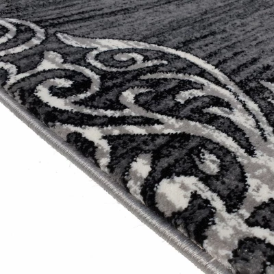 Teppich 200x290 cm DEMIAN mit Ornamenten - grau/weiß