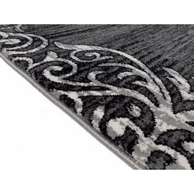 Teppich 200x290 cm DEMIAN mit Ornamenten - grau/weiß