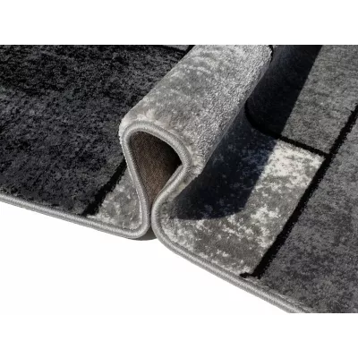 Teppich 200x290 cm DEMIAN - grau / schwarz / weiß