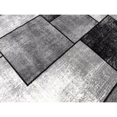 Teppich 200x290 cm DEMIAN - grau / schwarz / weiß