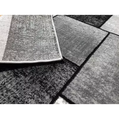 Teppich 200x290 cm DEMIAN - grau / schwarz / weiß