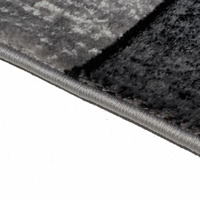 Teppich 200x290 cm DEMIAN - grau / schwarz / weiß