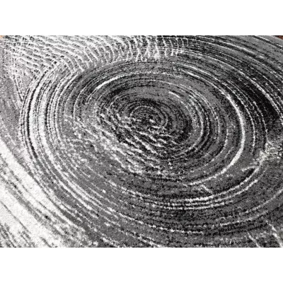 Abstrakter Stückteppich 200x290 cm DEMIAN - grau/weiß