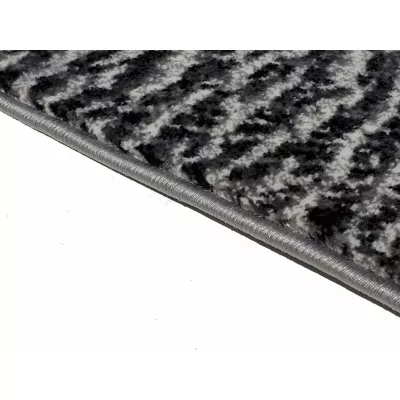 Abstrakter Stückteppich 200x290 cm DEMIAN - grau/weiß